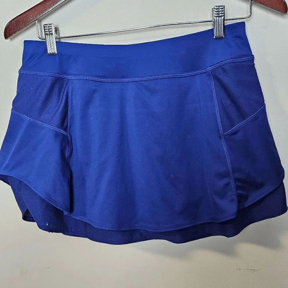 Athleta Womens Bustle Skort Sport Momentum Stretch Ruffled size S Style 68392 Bl